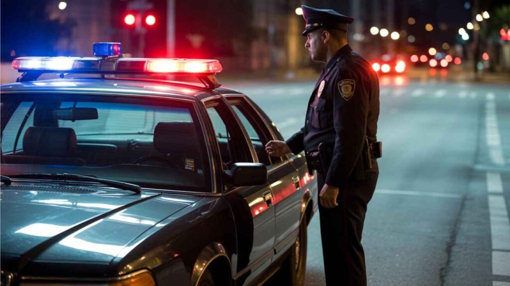 Visual summary of legal situations where police can lawfully open a car door.